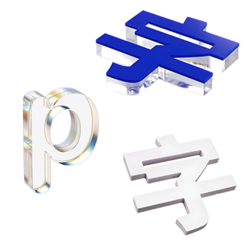 PVC雪弗板UV打印雕刻 亚克力板广告牌户外标识水晶字形象墙定制 - 图3