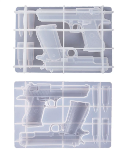 Эпоксидная смола, силиконовая форма, пистолет, модель пистолета, DIY, зеркальный эффект, европейский стиль