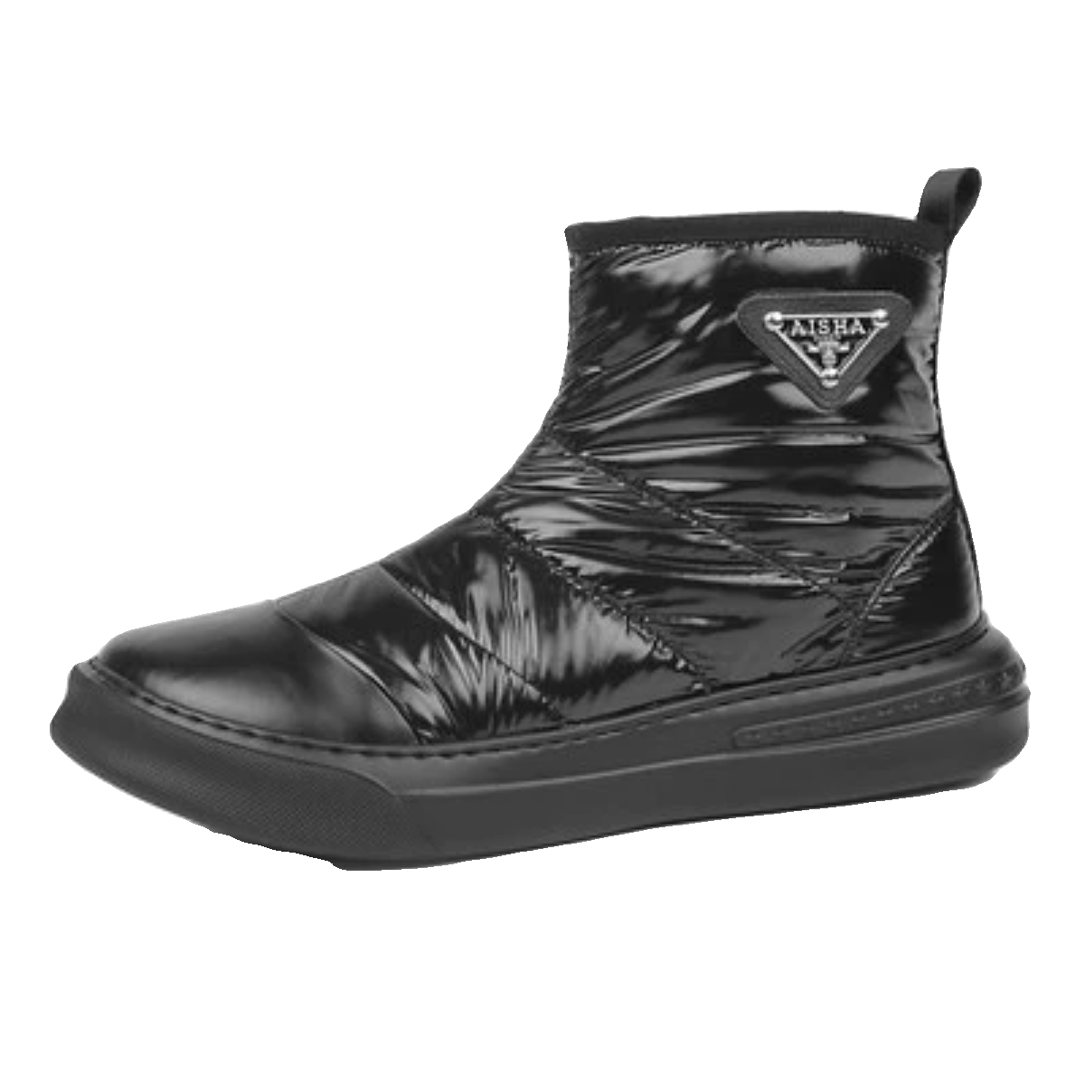 帕达索雪地靴男冬季加绒马丁靴保暖加厚羽绒面包鞋高帮棉靴221050 - 图3