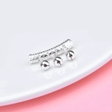 Изогнутая трубка, ручка, браслет, колокольчик с кисточками ручной работы, аксессуар, со звуком, звуковая система, серебро 925 пробы, «сделай сам»