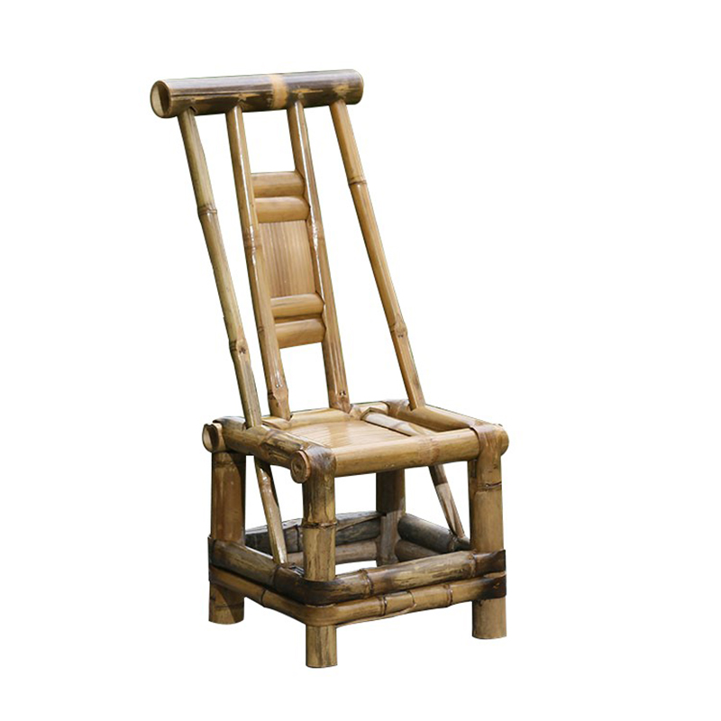 竹椅子老式靠背椅家用喝茶休闲成人小孩均适合手工竹制品天然扎实-图3