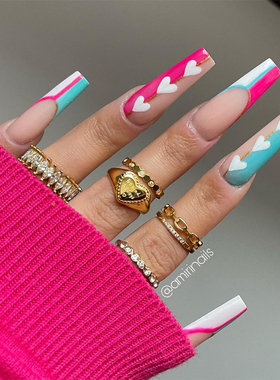 bohomoon爱心戒指女复古金色印章