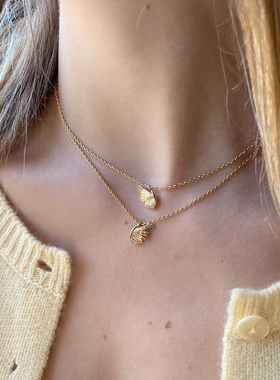 温莎珠宝蝶影戒指项链套装