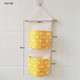 Canvas storage hanging bag wall storage bathroom storage bag two bags multiple bags hanging bag door storage bag hanging bag
