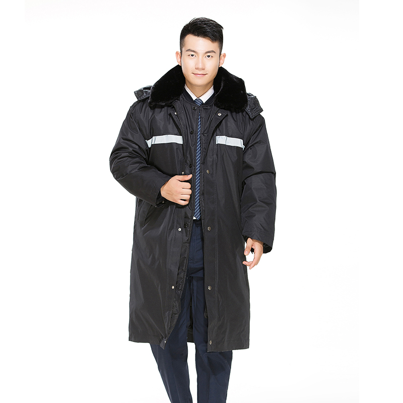 保安男冬装定制多功能劳保加厚棉服 美心狼工装制服