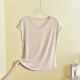 2026 Plus Size Modal V-neck Sleeveless T-shirt Women's Summer Inner Loose Slimming Shirt Solid Color Bottoming Shirt