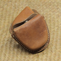 70 years stock original Bull Leather Windscopy Case Head Layer Hand Stitched Retro Lighter Key Slingshot Steel Pockets