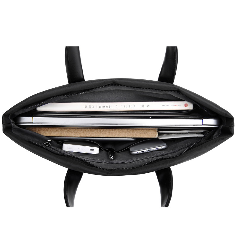 男士手提包横款电脑定制logo文件包 伯莱尼男士包袋