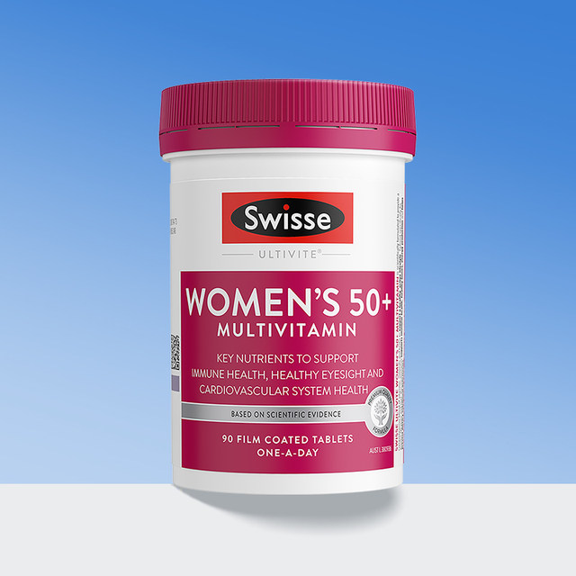Multivitamin 50+ ອາຫານເສີມເພື່ອສຸຂະພາບສຳລັບຄົນອາຍຸກາງ ແລະຜູ້ສູງອາຍຸ