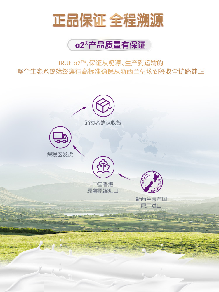 【a2白金焕新】a2 2段婴幼儿宝宝奶粉 环球e站海外婴幼儿牛奶粉