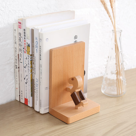 Creative Wooden Bookends Bookends Bookends Bookends Solid Wood Books Rely On Book Support Book End Wooden