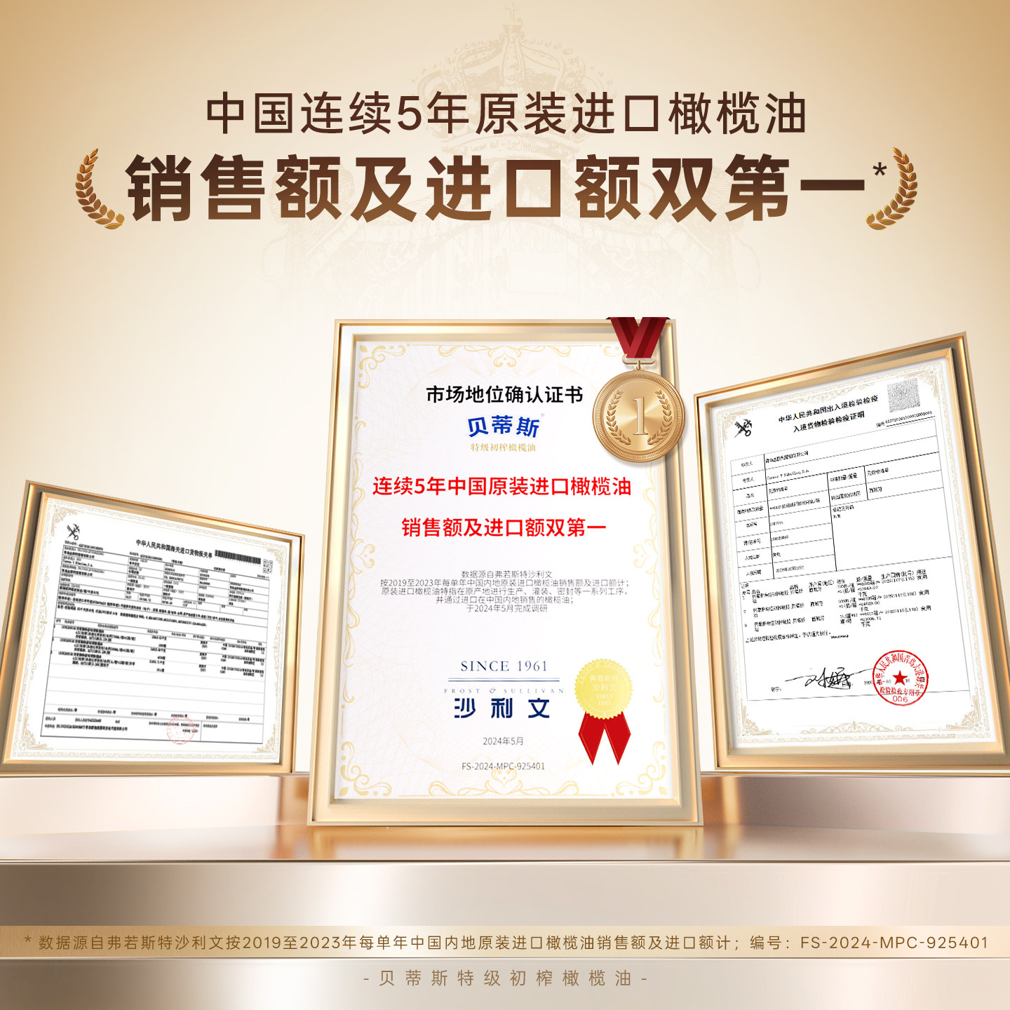 贝蒂斯特级初榨橄榄油3.15L礼盒食用油送礼西班牙原装进口囤货