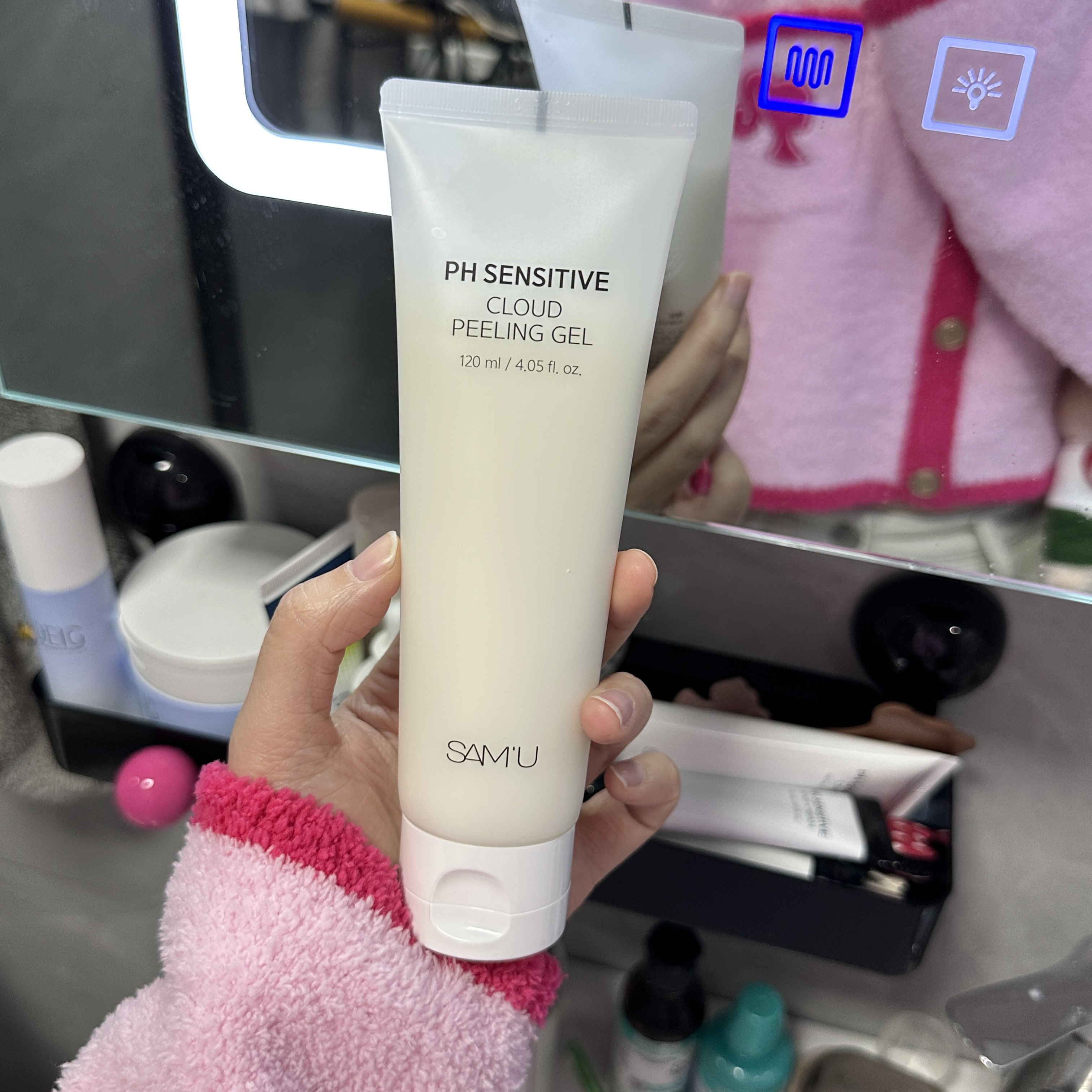 光滑鸡蛋肌！韩国samu莎缪云朵去角质啫喱面部磨砂膏弹力控油保湿,淘宝优惠券,粉丝福利购,淘宝优惠卷