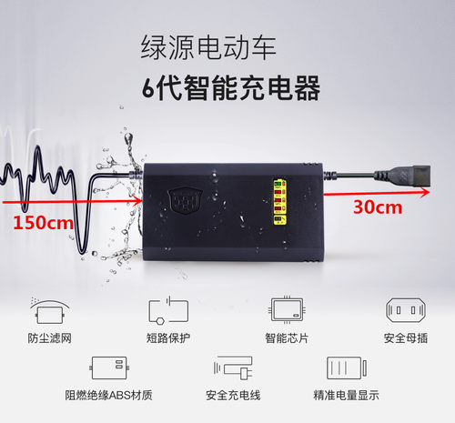 绿源电动车充电器原装铅酸电瓶车充电器48V60V72V20E30E40E-T2T4T - 图1