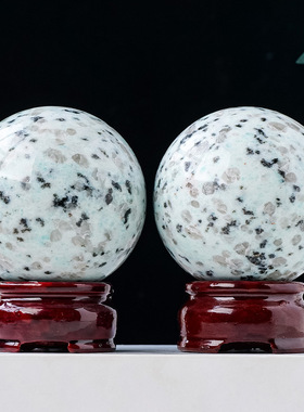 跨境天然水晶球天山蓝球摆件水晶原石打磨家居桌面装饰能量球