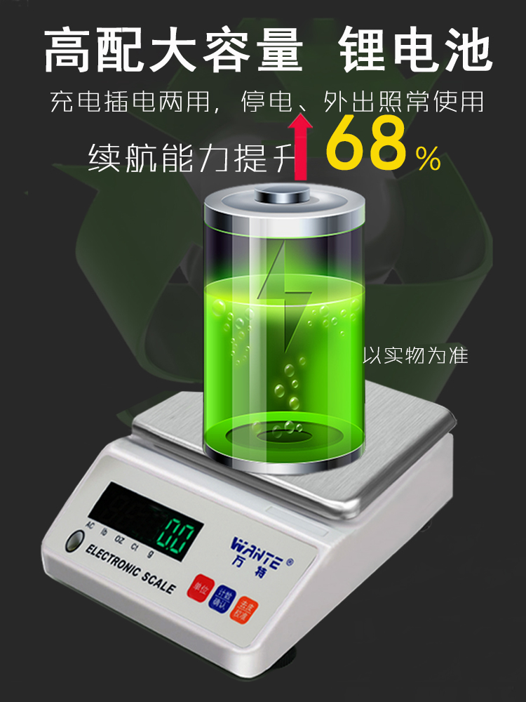 电子秤0.01高精度天平分析克重0.001g实验室商用卖菜水果小型台称-图2