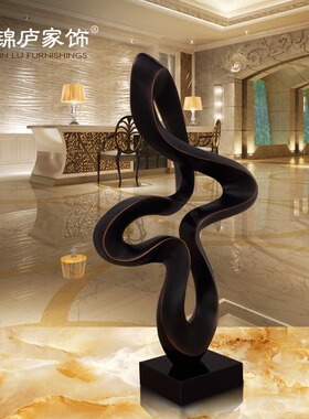 简约现代风酒店落地摆件抽象雕塑