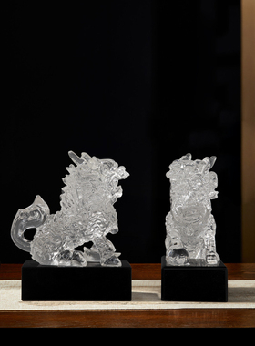 麒麟摆件玄关招财镇宅风水工艺品