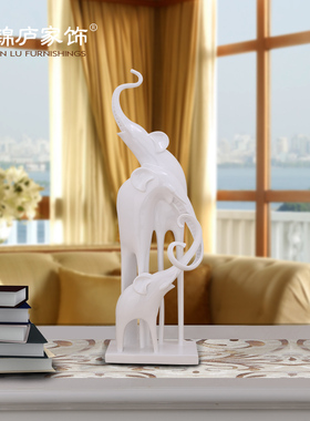 三只小象家居饰品客厅欧式软装