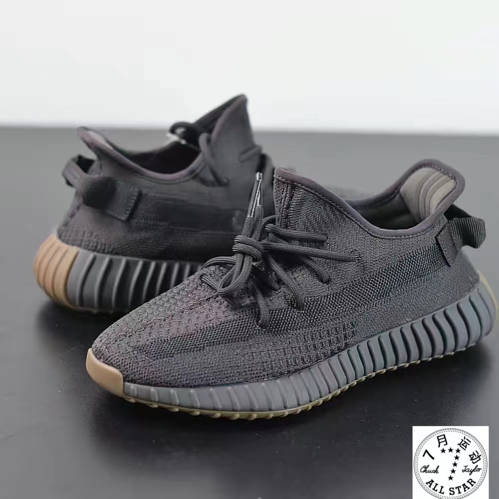 Adidas Yeezy 350V2煤炭黑魂生胶 黑天使2.0椰子 FY2903