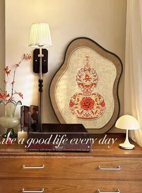 中古风福禄葫芦桌面摆画电