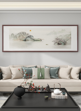 良木客厅新中式山水画挂画