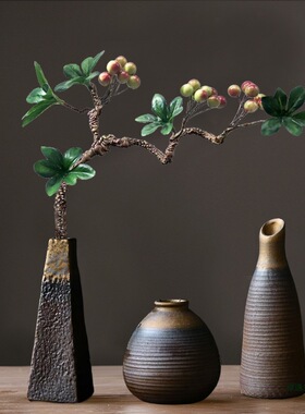 禅意小花瓶桌面摆件装饰品