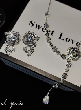 Y字型女套装出息项链耳环手链