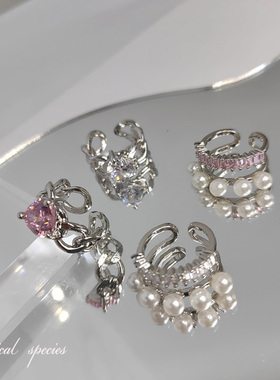 甜心公主粉色爱心甜美戒指