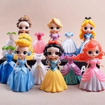 ສາວນ້ອຍ Elsa Snow Dress Up Princess Doll Birthday Gift Doll Cute Doll Children's Play House Toy