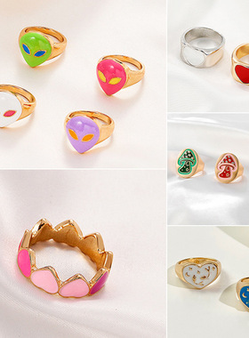 合金欧美Creativer戒指/指环