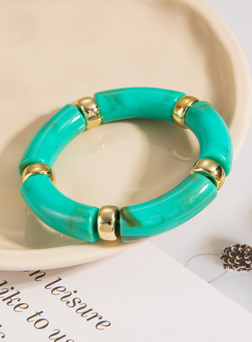 欧美时尚个性新品亚克力弯管手镯