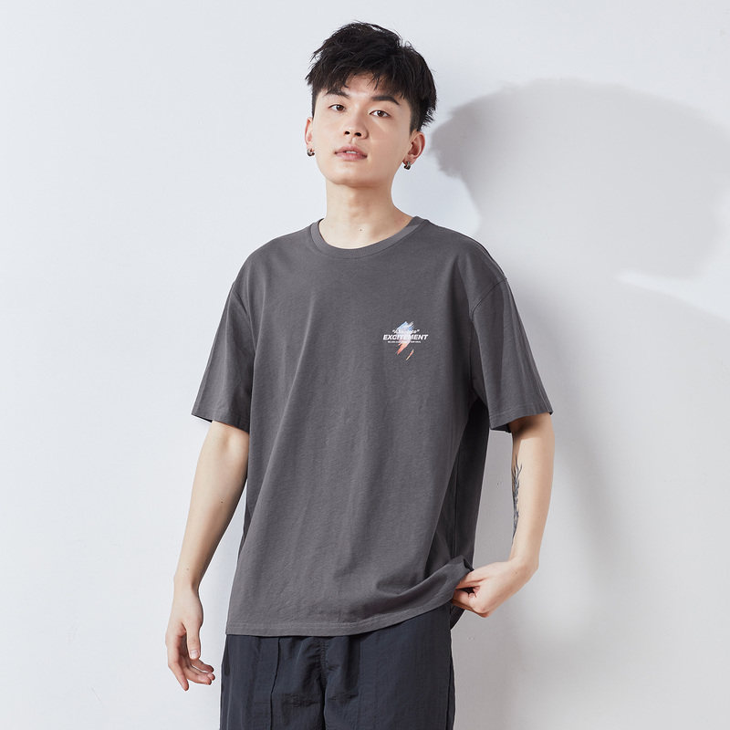 唐狮短袖t恤男2021夏新款打底衫 唐狮喜之乐T恤