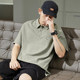Tang Shi's new Hong Kong style men's short-sleeved polo shirt