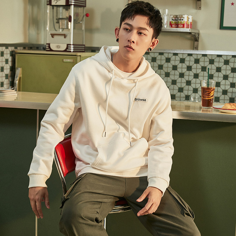 唐狮连帽男士2021春新款宽松卫衣 唐狮喜之乐卫衣