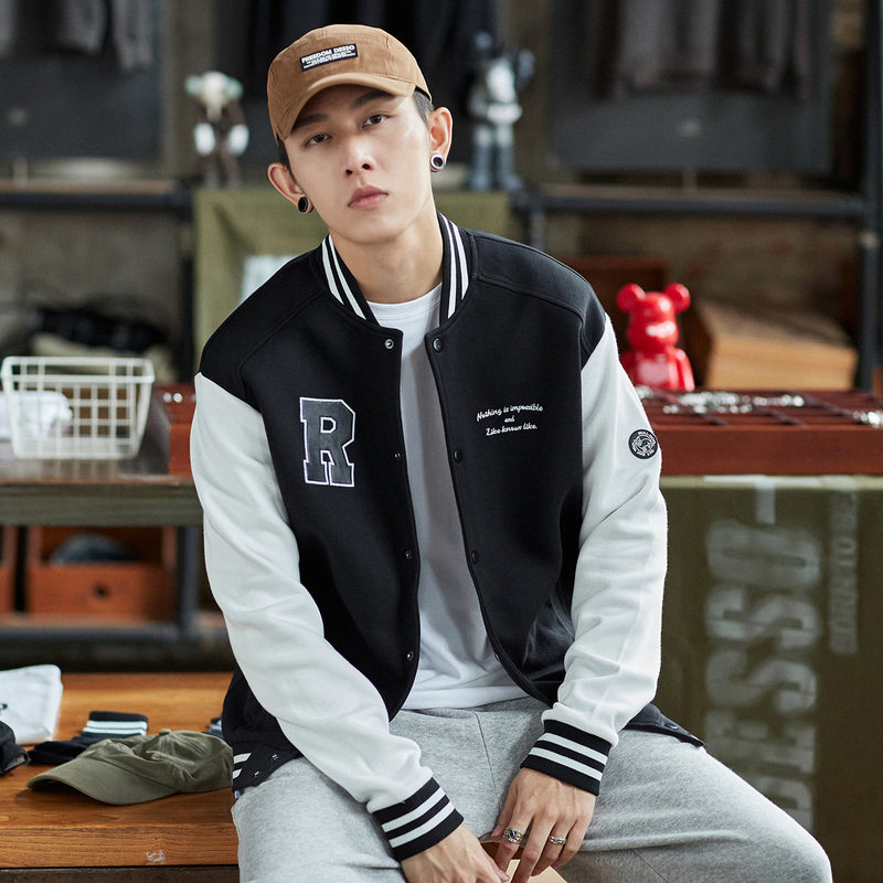 唐狮官方旗舰店秋装新款棒球服夹克 唐狮天悦夹克