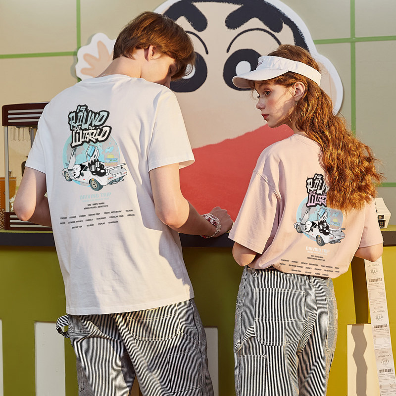 唐狮2020夏装新款情侣装短袖t恤 唐狮喜之乐T恤