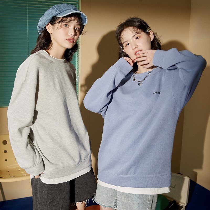 唐狮2022秋季新款圆领假两件卫衣 唐狮卫衣/绒衫