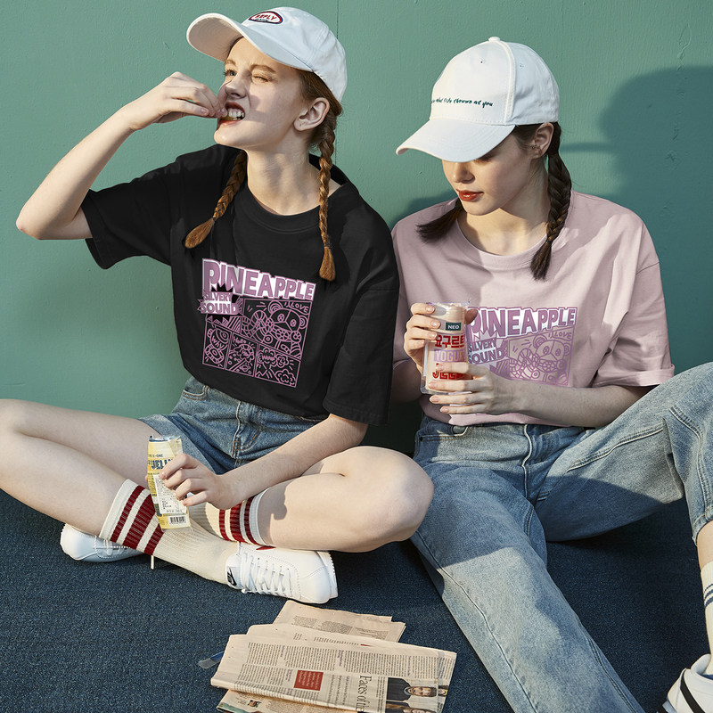 唐狮短袖2022夏季新款设计感t恤 唐狮喜之乐T恤