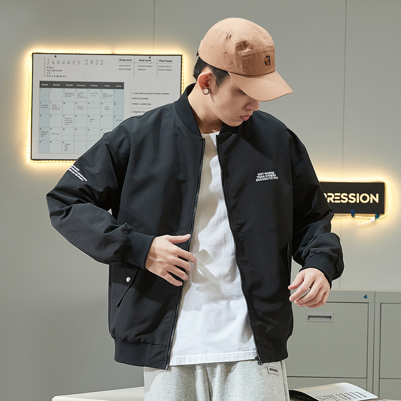 唐狮2022年春秋新款棒球服宽松夹克 唐狮喜之乐夹克