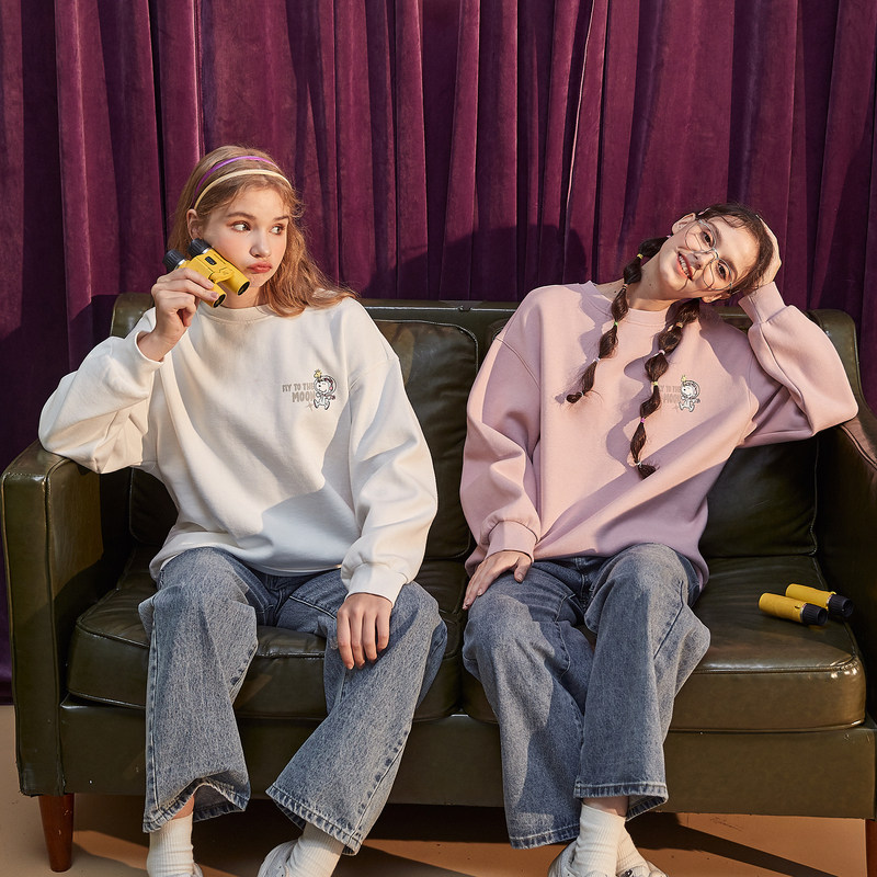 唐狮圆领2020秋新款宽松韩版卫衣 唐狮喜之乐卫衣/绒衫