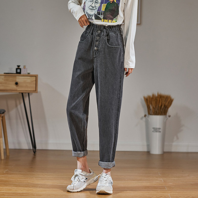 唐狮2020秋季新款宽松裤子潮牛仔裤 唐狮天悦牛仔裤