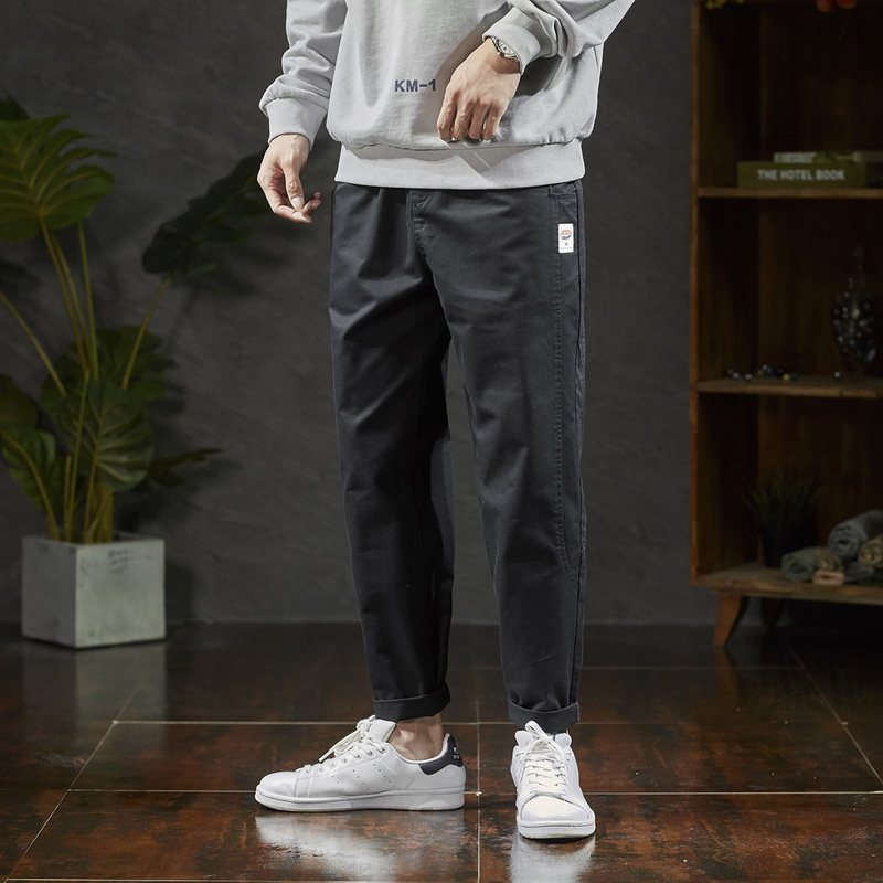 唐狮2020夏季新款男士宽松直筒裤子 唐狮喜之乐休闲裤