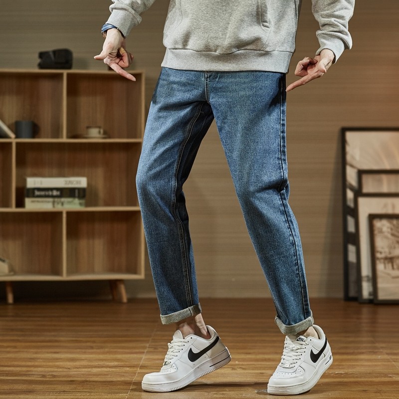 唐狮2021秋装新款男士韩版潮牛仔裤 唐狮天悦牛仔裤