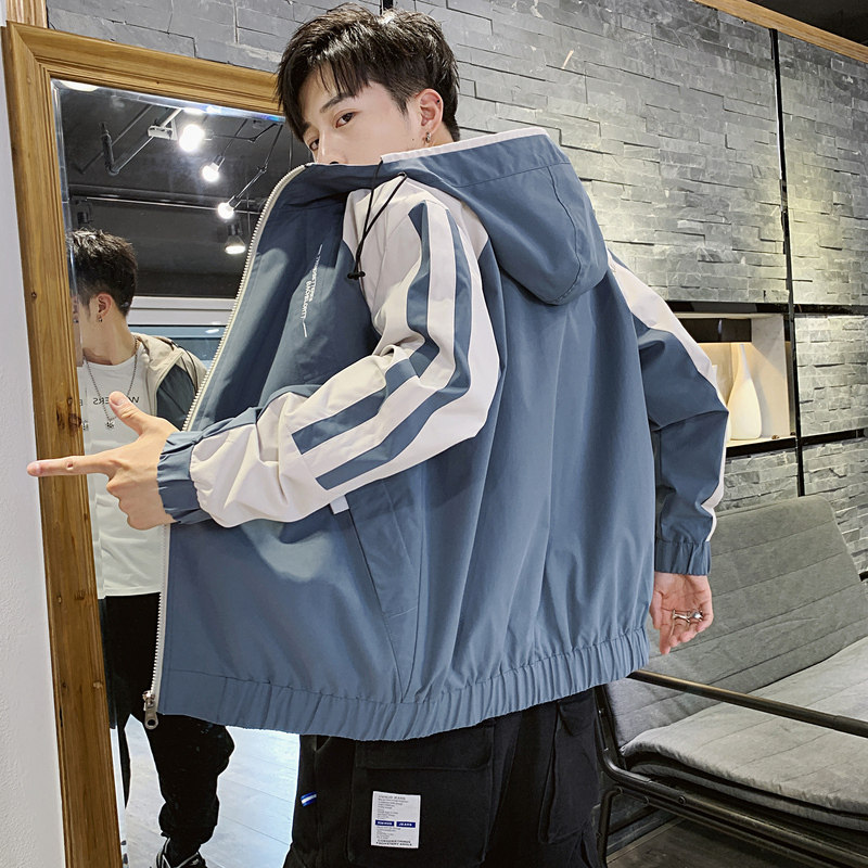 唐狮男生2021秋新款韩版宽松夹克 唐狮喜之乐夹克