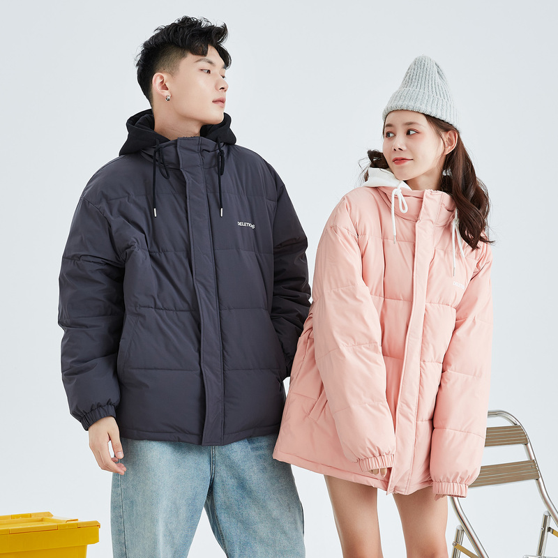 唐狮2021冬季新款情侣连帽男女棉服 唐狮喜之乐棉衣