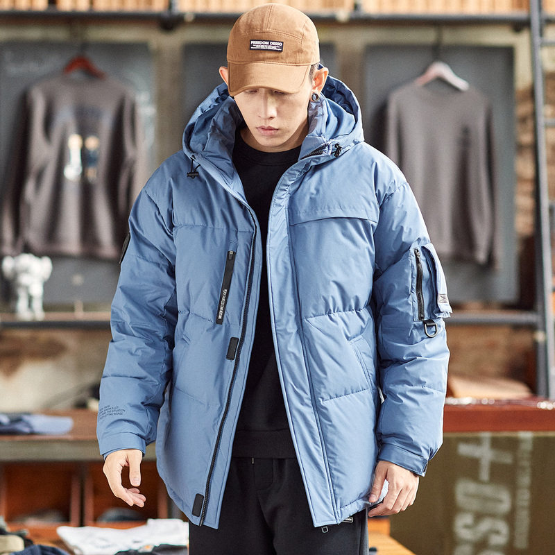 唐狮2021冬季新款短款连帽羽绒服 唐狮喜之乐羽绒服