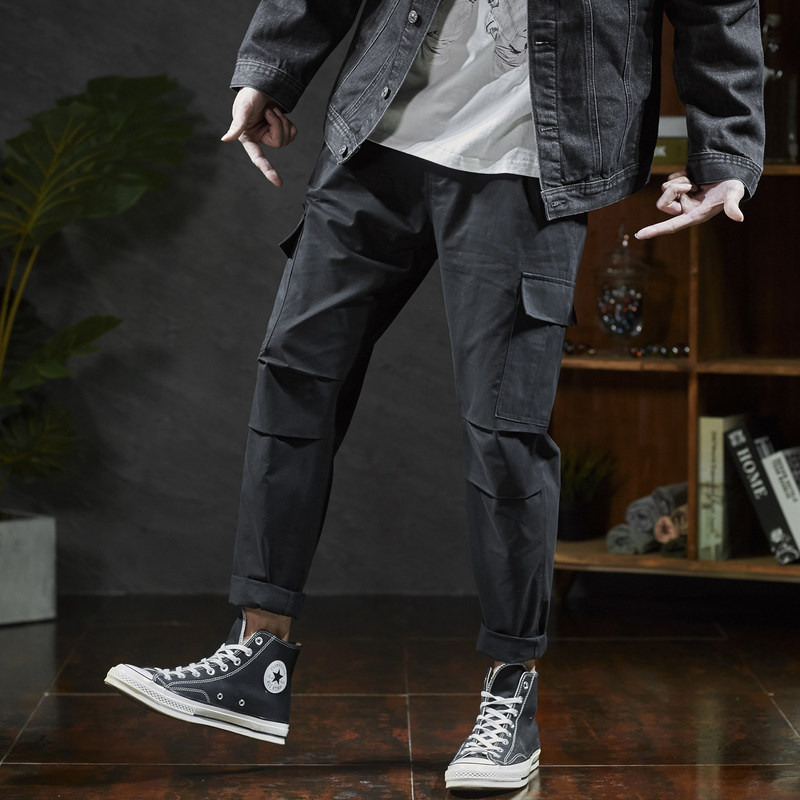 唐狮直筒男2021春秋新款韩版休闲裤 唐狮喜之乐休闲裤