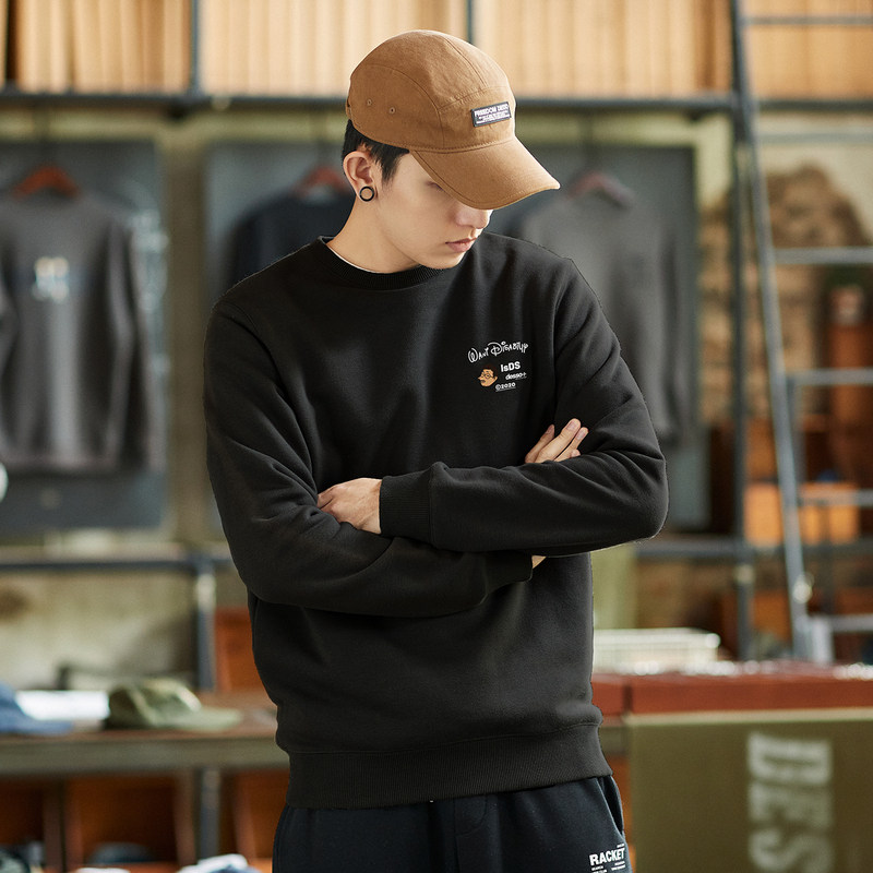 唐狮2021秋季新款学生圆领宽松卫衣 唐狮喜之乐卫衣