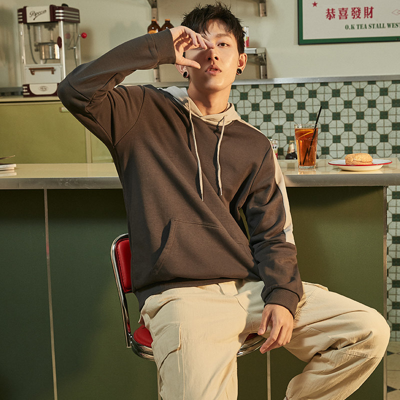 唐狮官方旗舰店2020秋男连帽潮卫衣 唐狮福悠卫衣